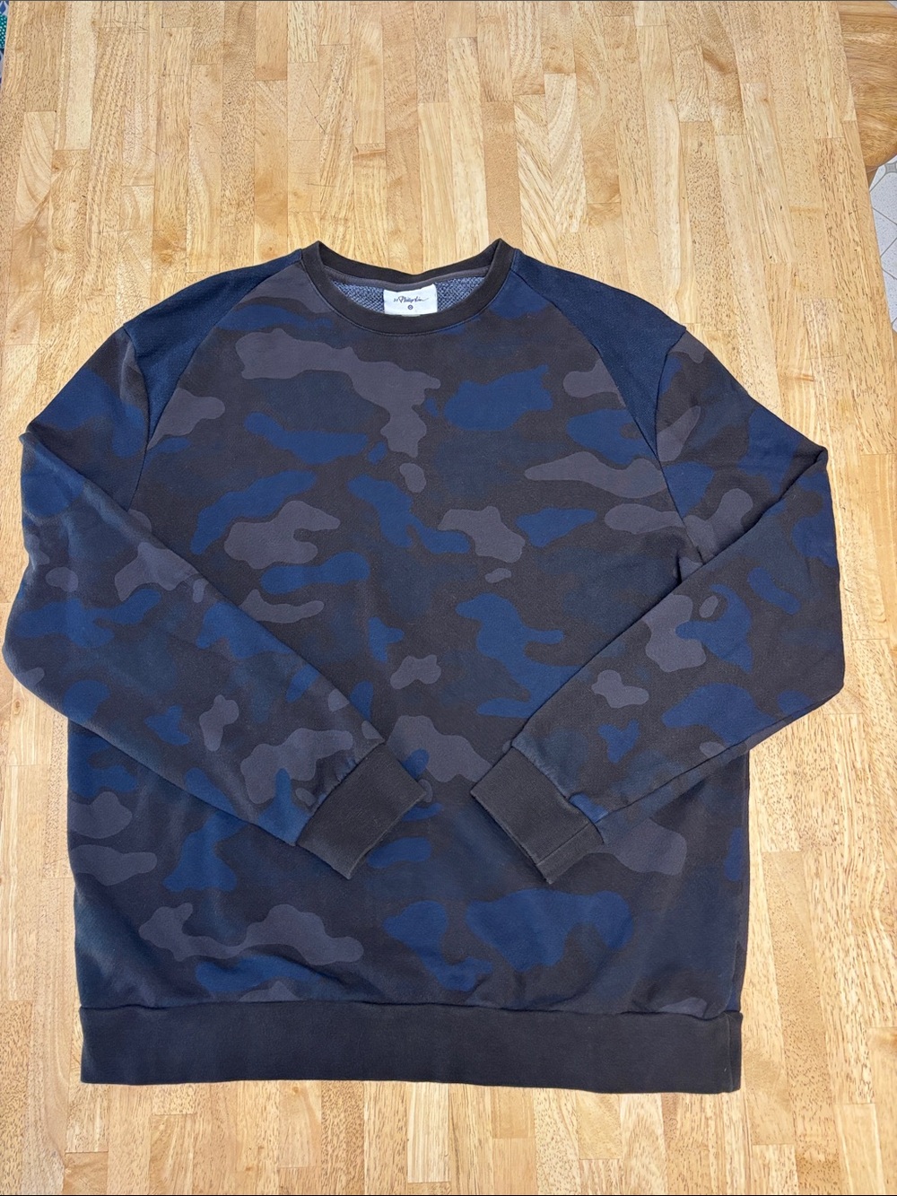3.1 Phillip Lim Target 20th Anniversary Camo Crewneck Sweatshirt Blue Brown L